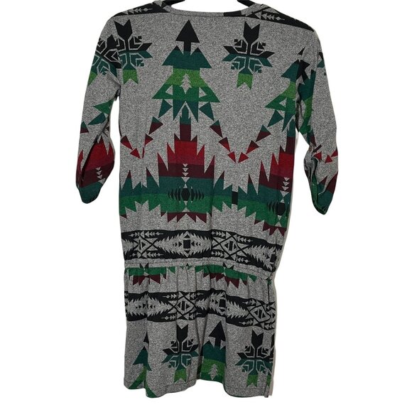 Ralph Lauren Girls L 12/14 Gray Printed Short Sleeve Casual Cotton Dress - Picture 9 of 12